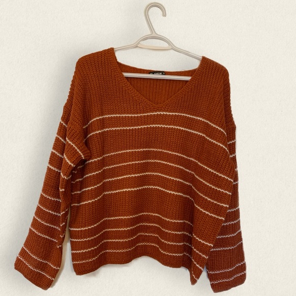Drop Shoulder Striped Sweater - Picture 3 of 4